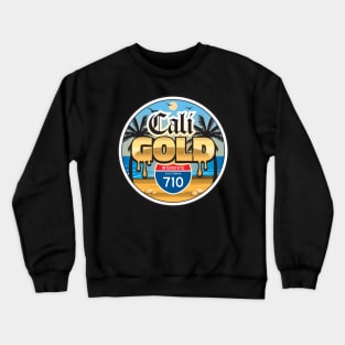 Cali Gold White Sand Beach Crewneck Sweatshirt